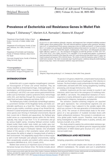 e coli in fish|Escherichia coli O157 in fish: Prevalence, antimicrobial resistance .